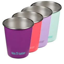 Klean Kanteen Stainless Steel 10oz Cup - 4 Pack