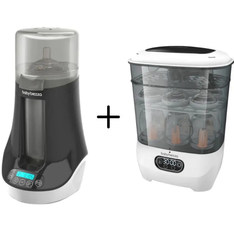 Baby Brezza Sterilizer Dryer Advanced & Bottle and Breastmilk Warmer Bundle