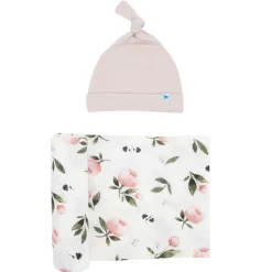 Little Unicorn Stretch Knit Swaddle & Hat Set