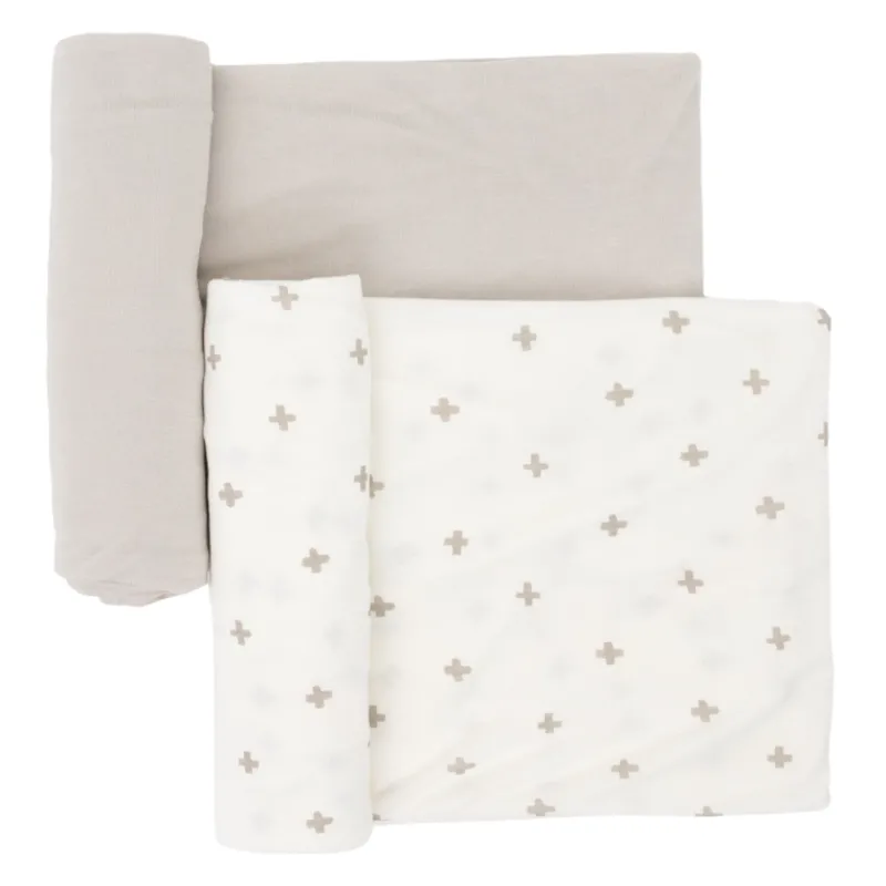 Little Unicorn Stretch Knit Swaddle Blanket - 2 Pack