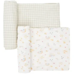 Little Unicorn Stretch Knit Swaddle Blanket - 2 Pack