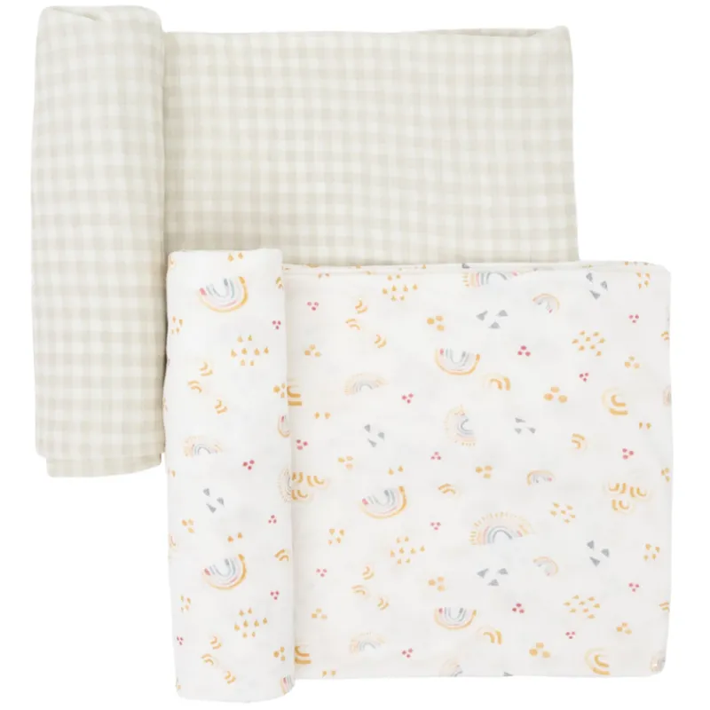 Little Unicorn Stretch Knit Swaddle Blanket - 2 Pack