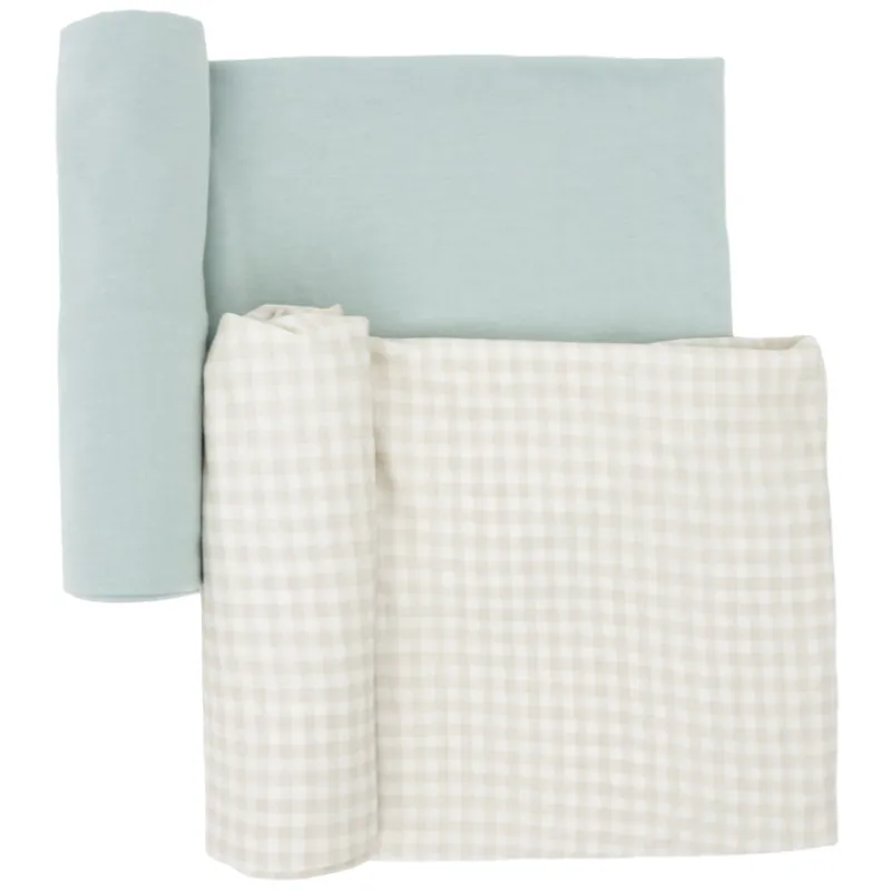 Little Unicorn Stretch Knit Swaddle Blanket - 2 Pack