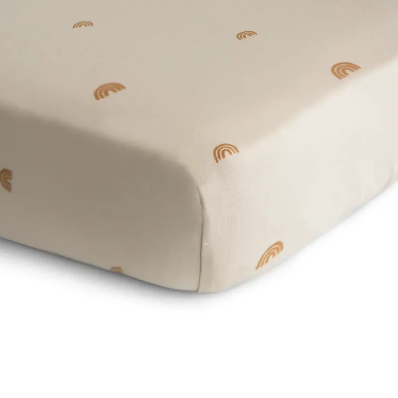 Mushie Stretchy Mini Crib Sheet