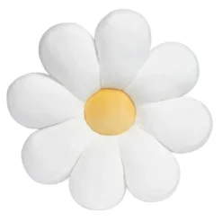 Lambs & Ivy Sweet Daisy White Flower Decorative Pillow