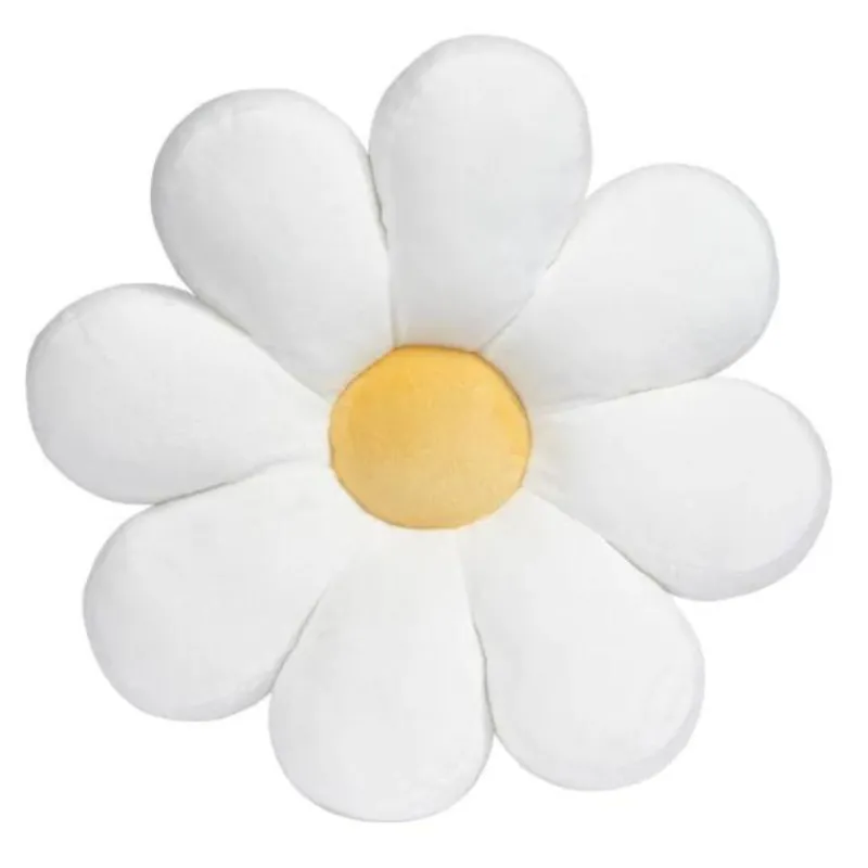 Lambs & Ivy Sweet Daisy White Flower Decorative Pillow