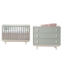 Tulip Juvenile Tate Convertible Crib & 3-Drawer Dresser Combo