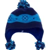 CaliKids Terry Pom Hat - Navy/Blue - Large