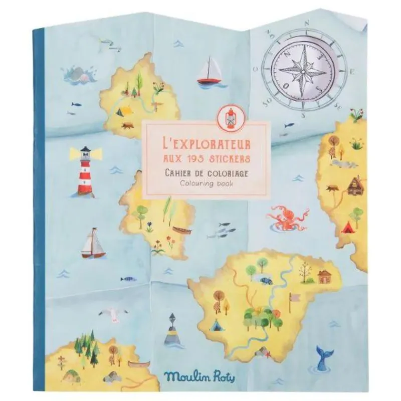 Moulin Roty The Explorer - Explorer Sticker and Colouring Book