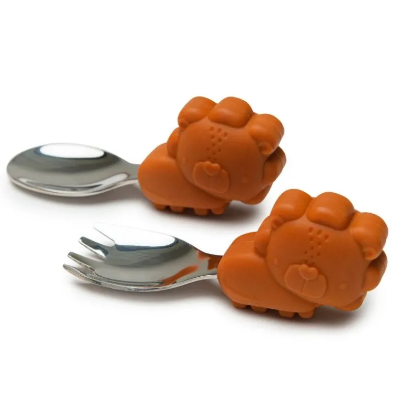 LouLou Lollipop Toddler Learning Spoon and Fork Set