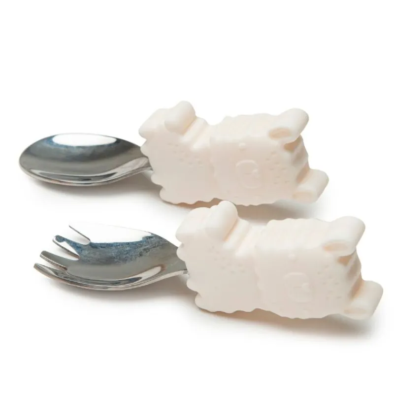 LouLou Lollipop Toddler Learning Spoon and Fork Set
