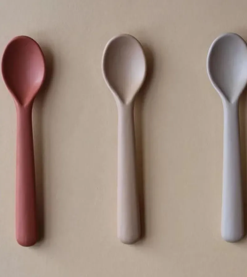 Cink Toddler Spoons - 3 pack - Fog/Rye/Brick