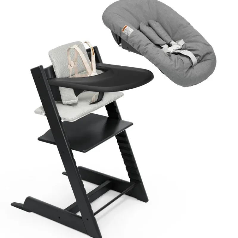 Stokke Tripp Trapp High Chair2 with Cushion, Newborn Set and Tray
