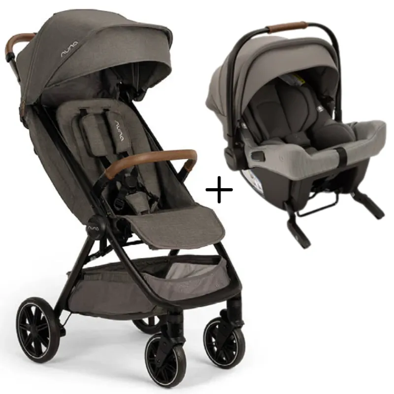 Nuna TRVL LX Compact Stroller + PIPA Urbn Car Seat Bundle