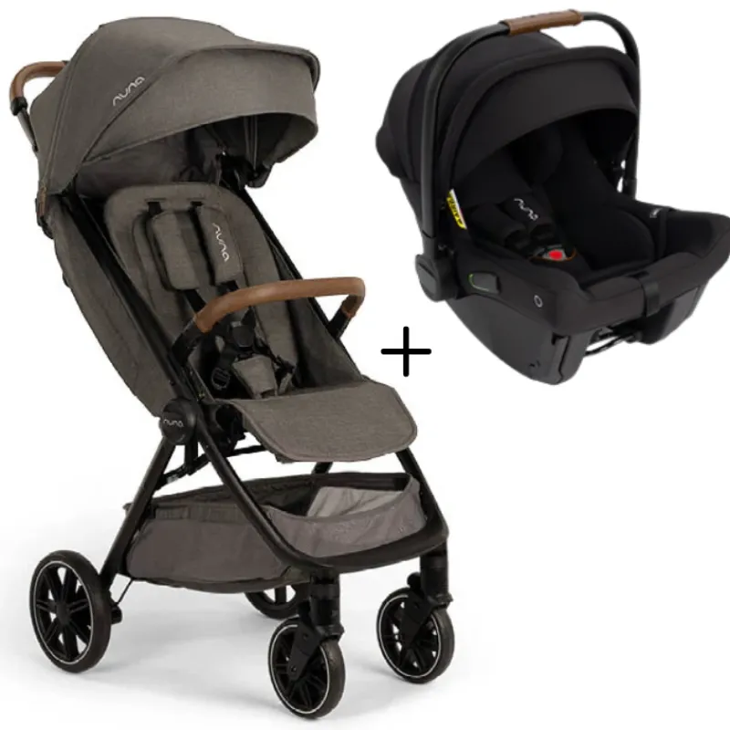 Nuna TRVL LX Compact Stroller + PIPA Urbn Car Seat Bundle