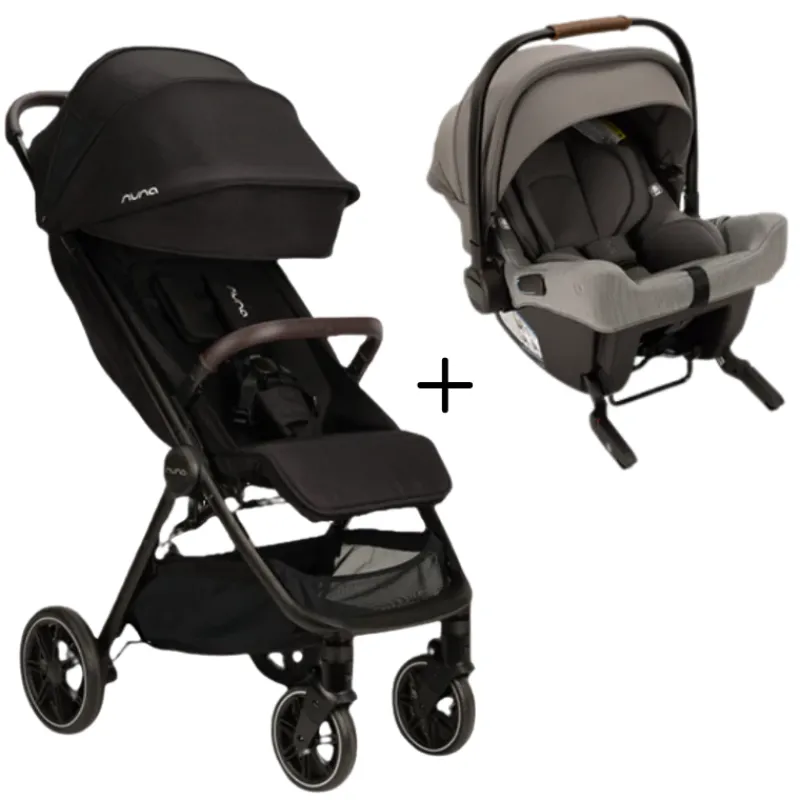 Nuna TRVL LX Compact Stroller + PIPA Urbn Car Seat Bundle