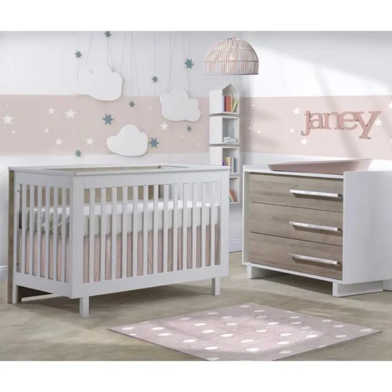 Tulip Juvenile Urban Convertible Crib and Urban 3 Drawer Dresser Combo