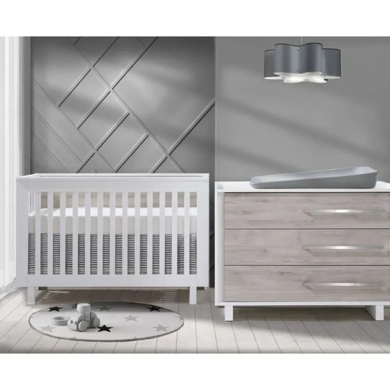 Tulip Juvenile Urban Convertible Crib and Urban 3 Drawer Dresser Combo