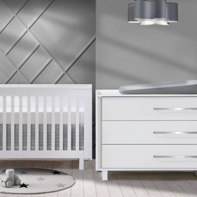 Tulip Juvenile Urban Convertible Crib and Urban 3 Drawer Dresser Combo