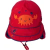 CaliKids UV Flap Hat - Racy Red
