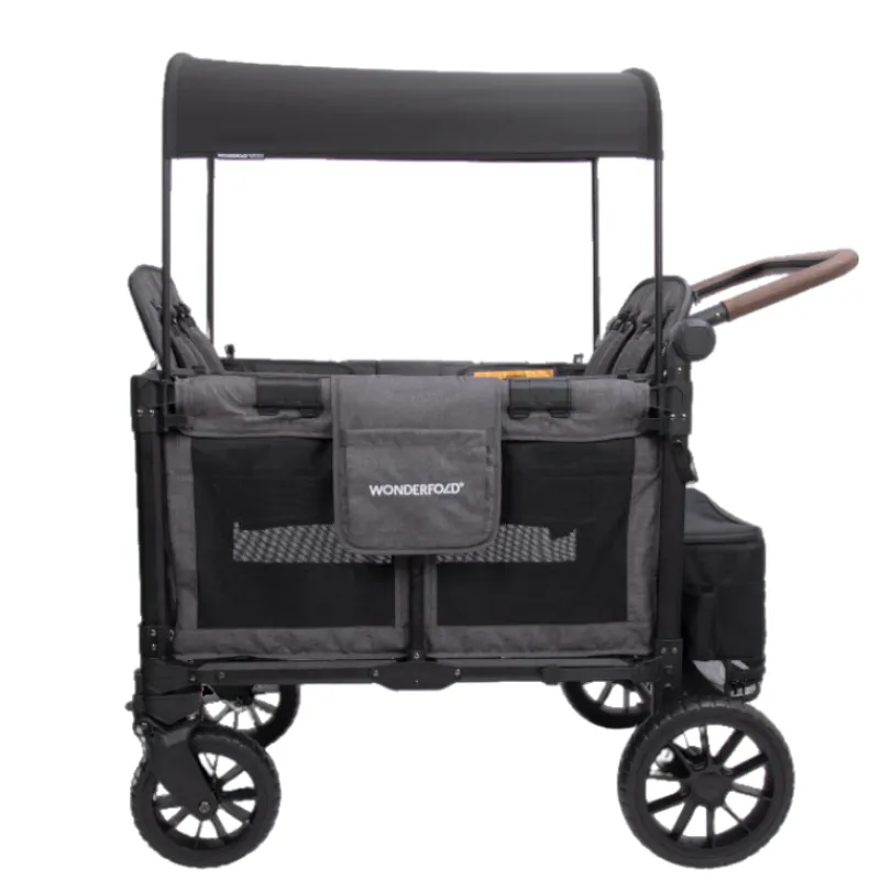 WonderFold W4 Luxe Pro Quad Stroller Wagon