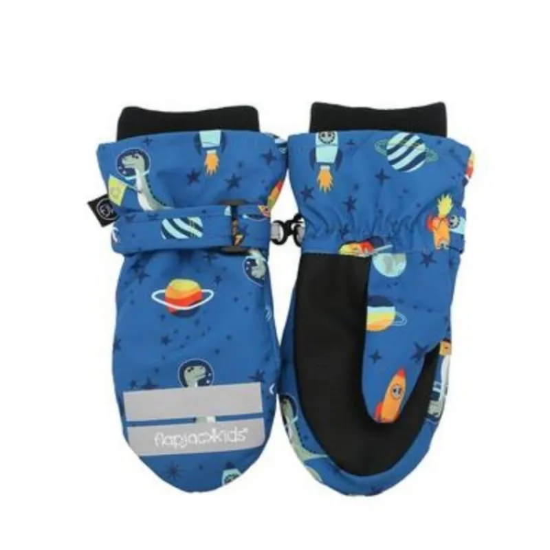 FlapJackKids Water Repellent Ski Mittens