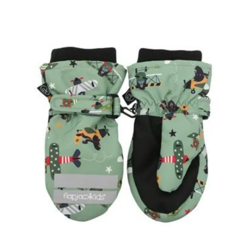 FlapJackKids Water Repellent Ski Mittens