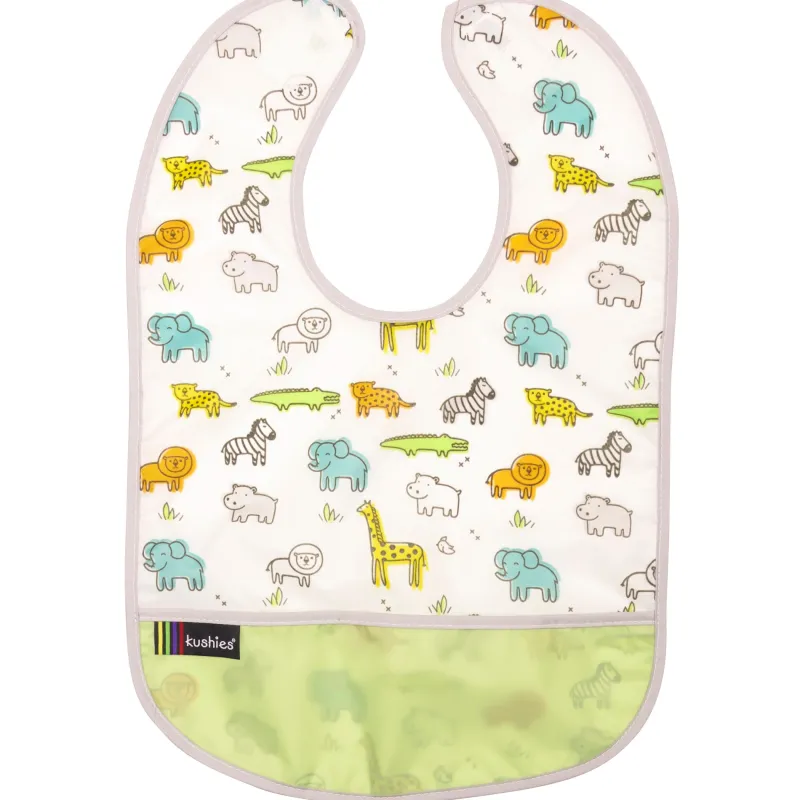 Kushies Waterproof Clean Bibs