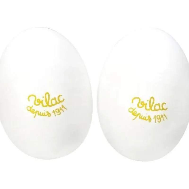 Vilac Wooden Egg Maracas - White
