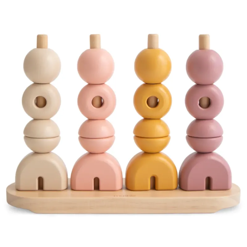 Mushie Wooden Multi Shape Stacker