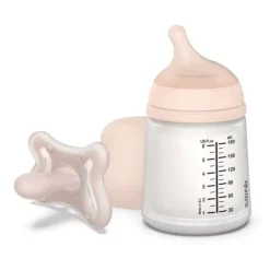 Suavinex Zero Zero Newborn Set - Anti-Colic Bottle and Pacifier