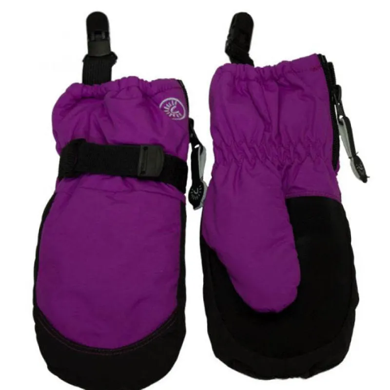 CaliKids Zipper Mittens with Clips
