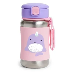 Skip Hop Zoo Stainless Steel Straw Bottle