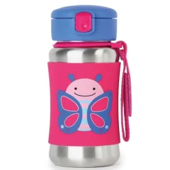 Skip Hop Zoo Stainless Steel Straw Bottle